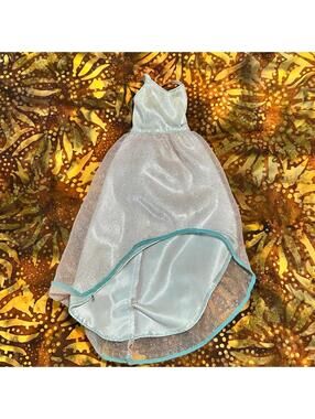 Mattel Barbie/Fashion Doll Replacement Accessory Clothing Silver Glitter Dress